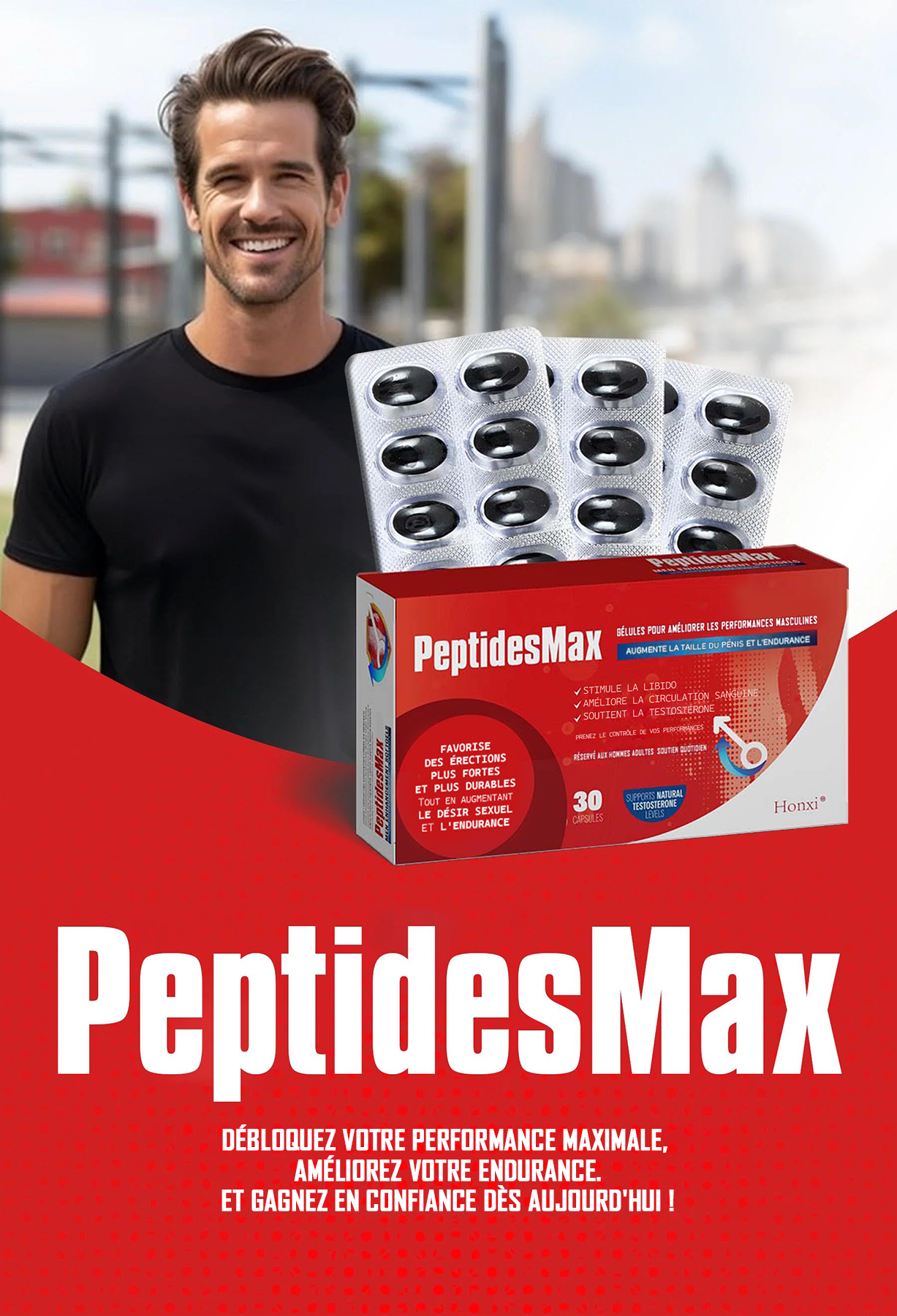 Honxi® Peptidesmax Hommes Vitalité Softgels