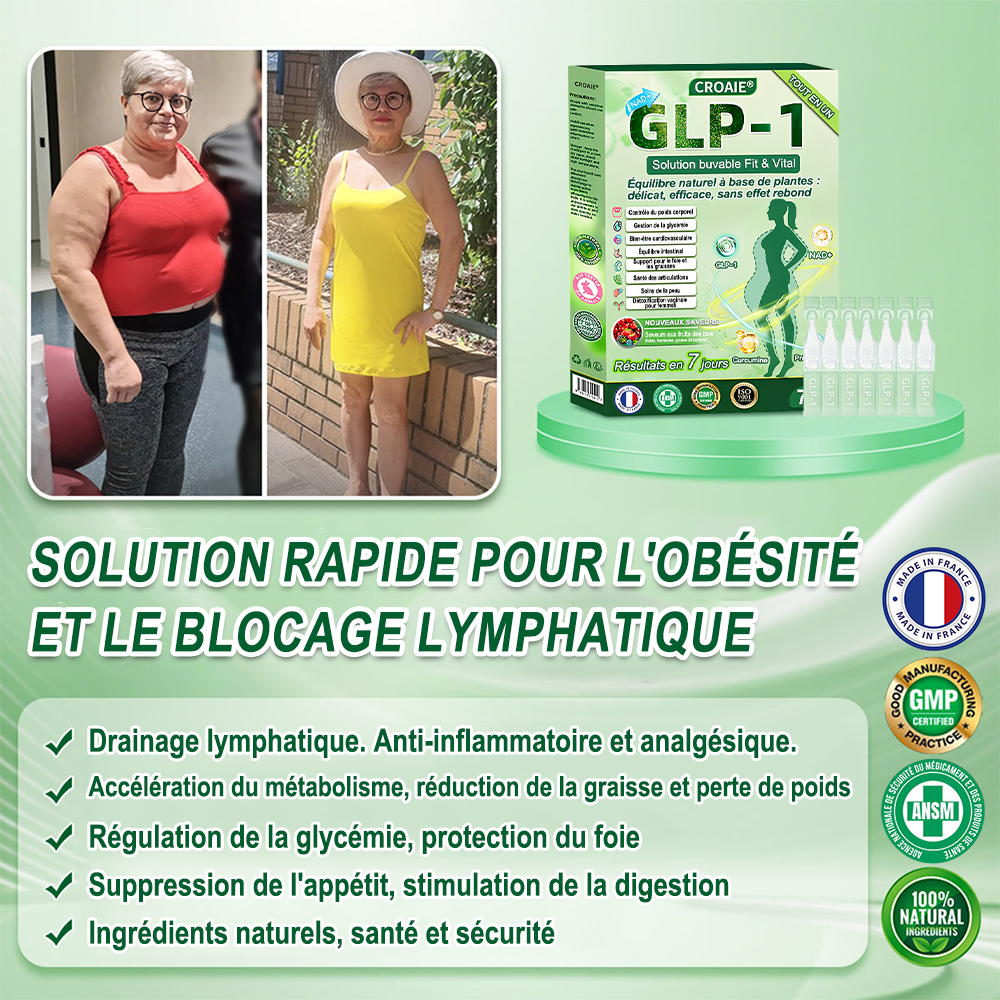Croaie® 𝐆𝐋𝐏-𝟏 𝐅𝐢𝐭 & 𝐕𝐢𝐭𝐚𝐥 𝐒𝐨𝐥𝐮𝐭𝐢𝐨𝐧 𝐎𝐫𝐚𝐥𝐞 (⚡𝟏 𝐟𝐨𝐢𝐬 𝐩𝐚𝐫 𝐣𝐨𝐮𝐫) ✅𝐂𝐨𝐧𝐭𝐫𝐢𝐛𝐮𝐞 à 𝐥𝐚 𝐠𝐞𝐬𝐭𝐢𝐨𝐧 𝐝𝐮 𝐩𝐨𝐢𝐝𝐬, à 𝐥𝐚 𝐬𝐚𝐧𝐭é 𝐜𝐚𝐫𝐝𝐢𝐚𝐪𝐮𝐞, 𝐚𝐮 𝐛𝐢𝐞𝐧-ê𝐭𝐫𝐞 𝐦é𝐭𝐚𝐛𝐨𝐥𝐢𝐪𝐮𝐞 𝐞𝐭 𝐝𝐢𝐠𝐞𝐬𝐭𝐢𝐟, 𝐚𝐢𝐧𝐬𝐢 𝐪𝐮’à 𝐥’é𝐪𝐮𝐢𝐥𝐢𝐛𝐫𝐞 𝐟é𝐦𝐢𝐧𝐢𝐧, 𝐭𝐨𝐮𝐭 𝐞𝐧 𝐫𝐚𝐟𝐟𝐞𝐫𝐦𝐢𝐬𝐬𝐚𝐧𝐭 𝐥𝐚 𝐩𝐞𝐚𝐮 𝐞𝐭 𝐞𝐧 𝐚𝐩𝐩𝐨𝐫𝐭𝐚𝐧𝐭 𝐮𝐧 𝐫𝐞𝐠𝐚𝐢𝐧 𝐝’é𝐧𝐞𝐫𝐠𝐢𝐞