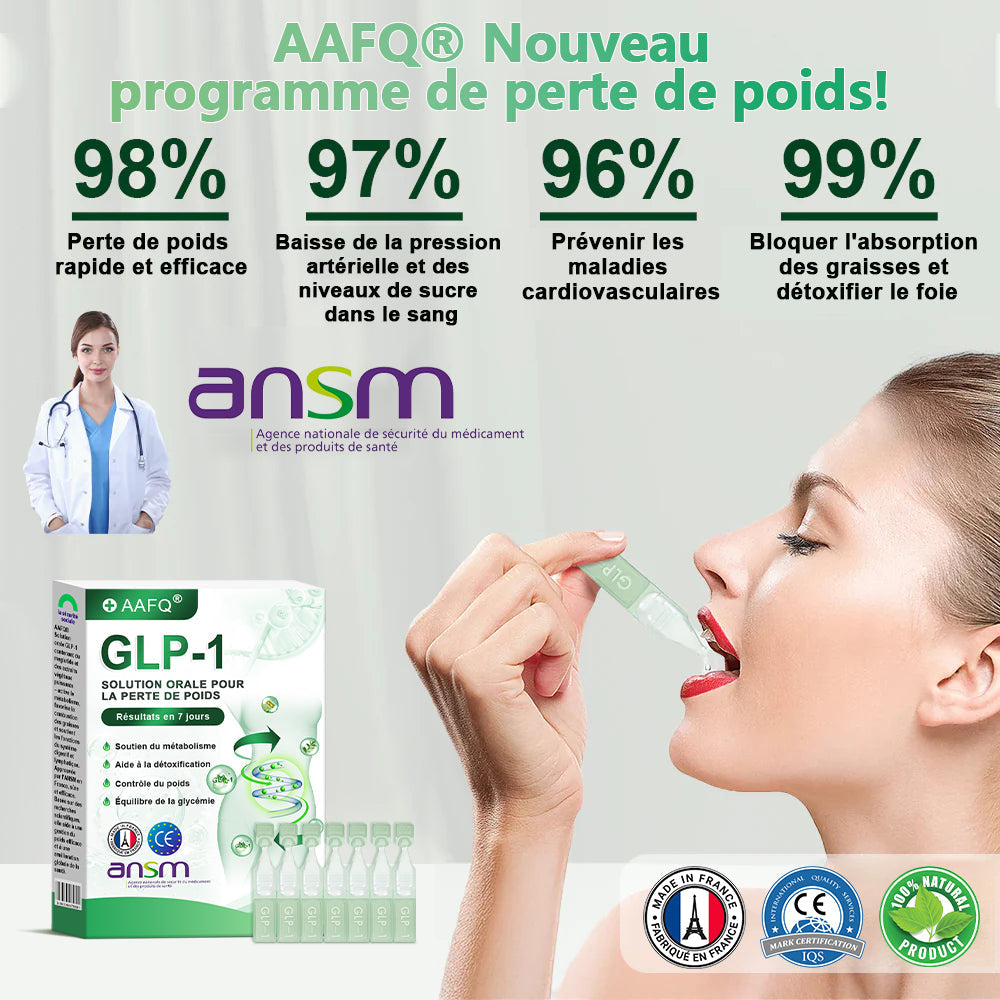 𝐀𝐀Ғ𝐐® G L P-1 𝑺𝒐𝒍𝒖𝒕𝒊𝒐𝒏 𝑶𝒓𝒂𝒍𝒆 💧 Une seule fois par semadine, premiers résultats visibles en 7 jours🇫🇷Pour l'obésité, le cœur et la circulation, le diabète, l'apnée du sommeil, les articulations et plus encore