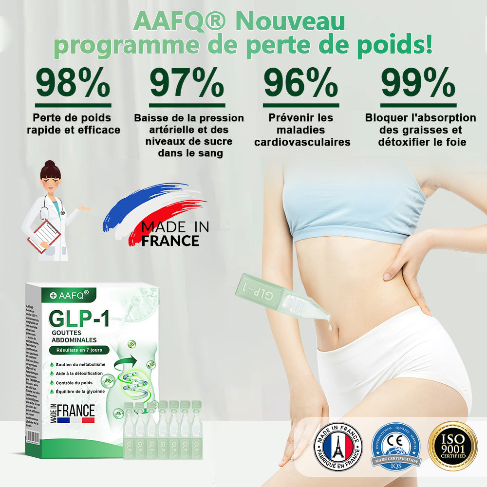 𝐀𝐀Ғ𝐐® G L P-1 𝑺𝒐𝒍𝒖𝒕𝒊𝒐𝒏 𝑶𝒓𝒂𝒍𝒆 🎁 Une seule fois par semadine, premiers résultats visibles en 7 jours✅Pour l'obésité, le cœur et la circulation, le diabète, l'apnée du sommeil, les articulations et plus encore