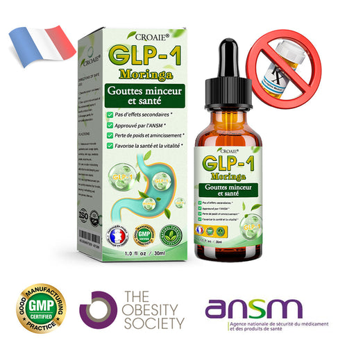 CROAIE® GLP-1 Gouttes Minceur à la Moringa ✅ Brûleur de graisse 100 % naturel, développé par des experts en perte de poids. Pour une silhouette affinée et une santé renforcée.