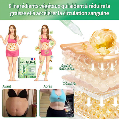 Honxi® ⚡GLP-1 + NAD+ Liquide oral pour la perte de poids et la santé métabolique (Juste une dose par jour, changements visibles en 7 jours)