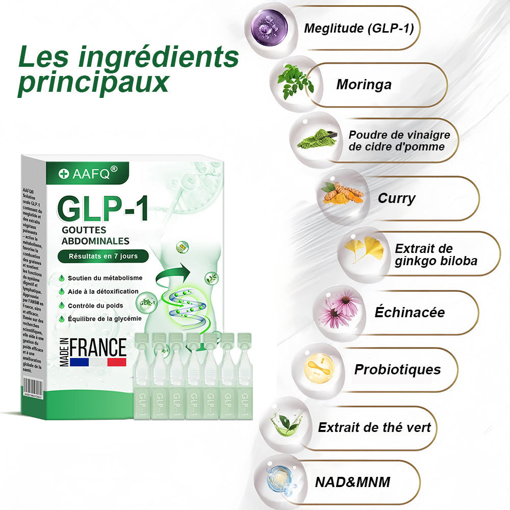 𝐀𝐀Ғ𝐐® G L P-1 𝑺𝒐𝒍𝒖𝒕𝒊𝒐𝒏 𝑶𝒓𝒂𝒍𝒆 🎁 Une seule fois par semadine, premiers résultats visibles en 7 jours✅Pour l'obésité, le cœur et la circulation, le diabète, l'apnée du sommeil, les articulations et plus encore