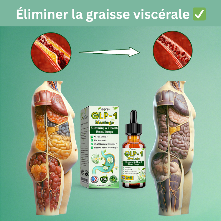 CROAIE® GLP-1 Gouttes Minceur à la Moringa ✅ Brûleur de graisse 100 % naturel, développé par des experts en perte de poids. Pour une silhouette affinée et une santé renforcée.